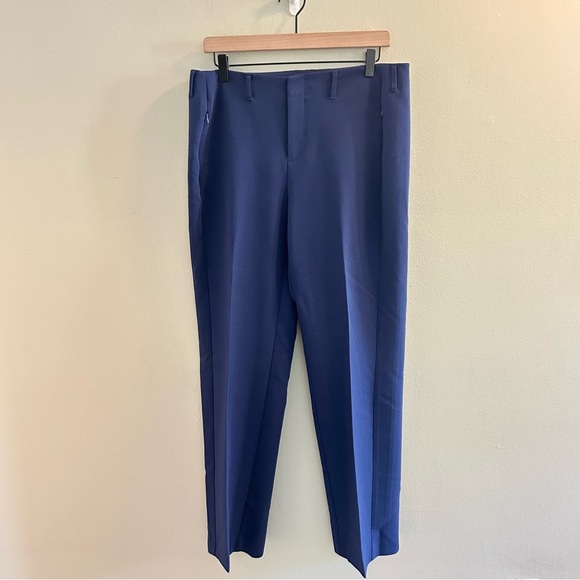 Maeve Slim Trousers Womens Size 12 Navy Blue Pants Anthropologie Office Work - Picture 2 of 14